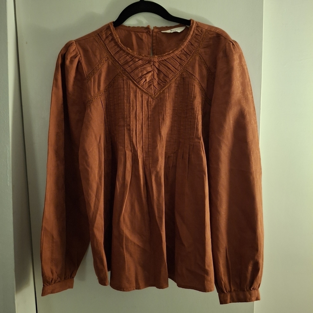 Me By Jennie Garth Women's Rust Blouse